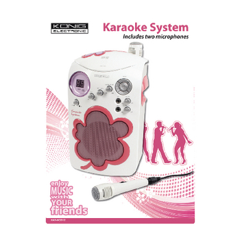 HAV-KCD12 Karaokeset met cd-speler roze Verpakking foto